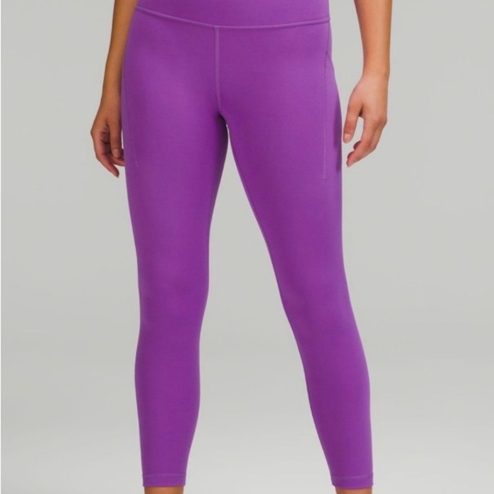 Lululemon wunder train high rise tights  25” size 12  excellent 4K